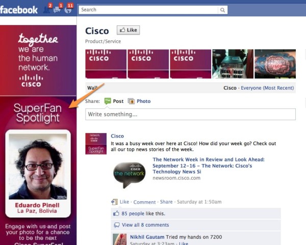 Facebook B2B Cisco 