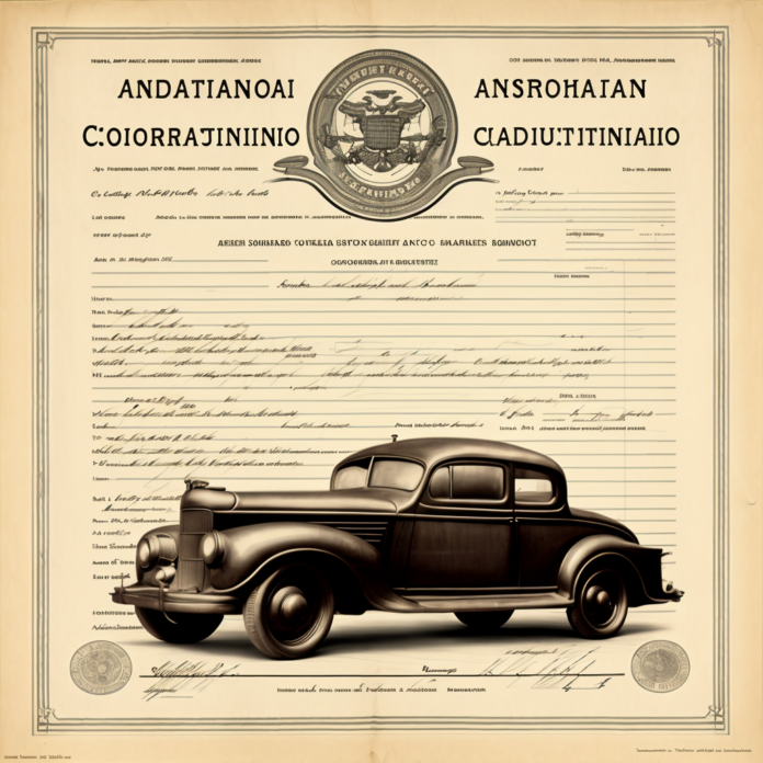 Certificat de conformité de véhicule COC