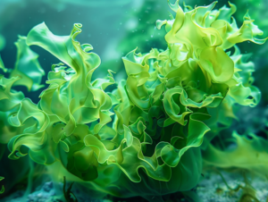 Photo d'une algue sous l'eau